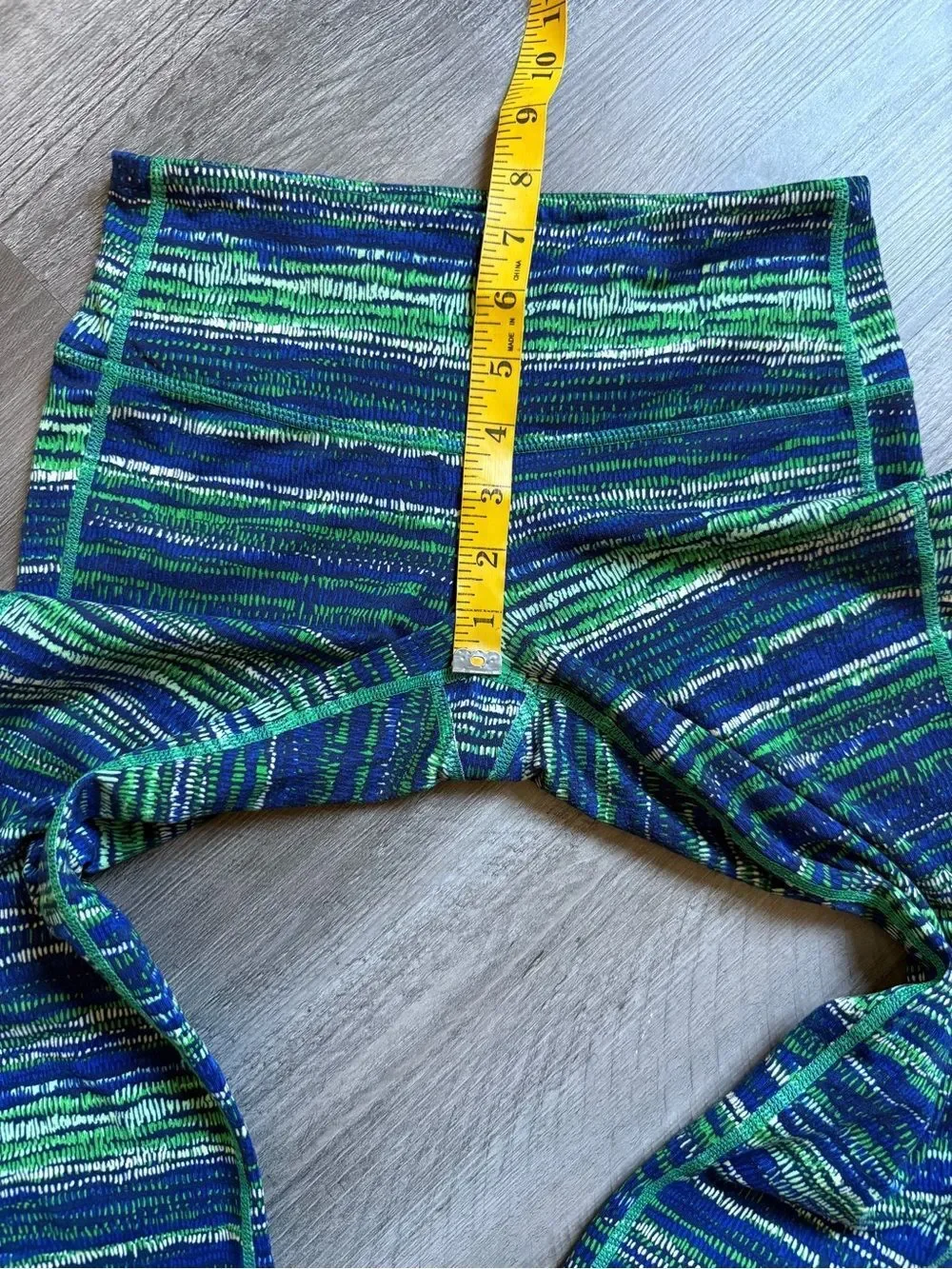Athleta Retreat Chaturanga Tight XS Leggings Blue Green Gym Workout